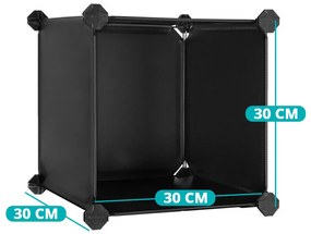 Kombinovateľné úložné kocky, 15 ks