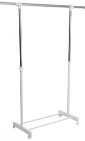 Vešiakový stojan na kolieskach OTTO biely