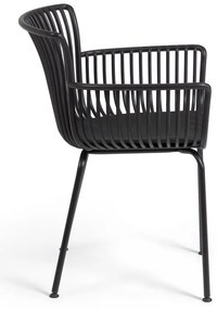 Čierna záhradná stolička Kave Home Surpika