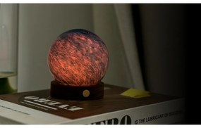 Tmavo prírodná svetelná dekorácia na USB ø 8 cm Galaxy Breeze – Gingko