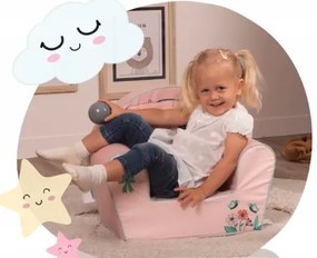 Penová detská sedačka 51 x 33 x 42 cm lama