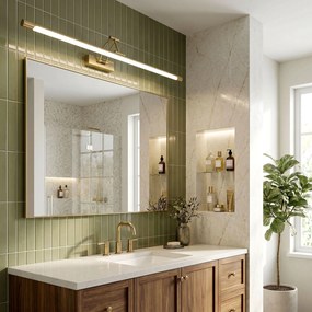 Toolight Toolight, LED nástenné svietidlo, 80cm, 16W, 4000K, 1500lm, SWE024-1W, zlatá matná, OSW-20123
