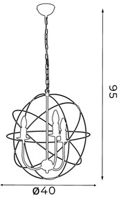 Luster GLOBE 3 3xE14/60W