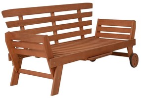 Hnedá drevená záhradná lavica Rincon – Garden Pleasure