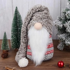 Tutumi Tutumi, vianočný trpaslík 72cm YX044, šedá, CHR-09636