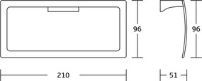 Mexen Rino, prsteňový držiak na uteráky, zlatá lesklá, 7027032-50