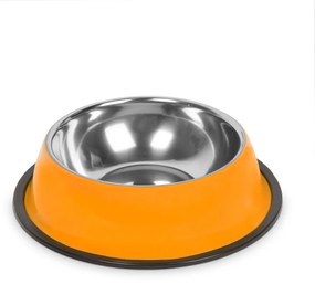 Miska pre psy - 18 cm - oranžová