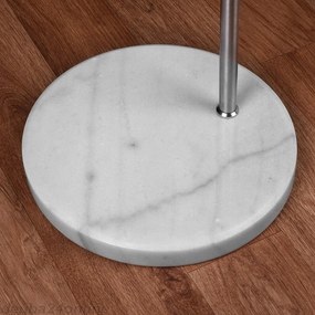 InternetovaZahrada - Dizajnová oblúková stojanová lampa s mramorovou základňou - nastaviteľná 146 - 220 cm