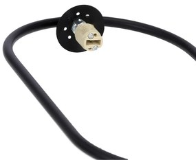 Candellux Čierny závesný luster Cordel pre žiarovku G9 31-10148