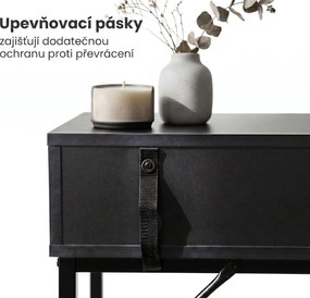 Konzolový stolek Modena 80 cm černý