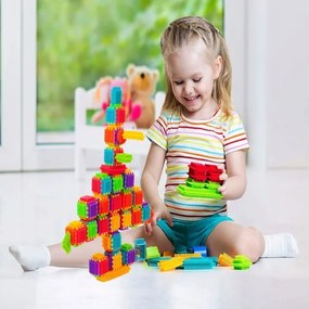 Bloky Ježci stavebné doštičky 140 prvkov v kartóne