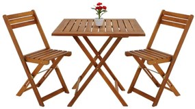 InternetovaZahrada - Drevený balkónový set 2+1
