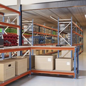 Kovový regál LONGSPAN 200x150x60-3-DTD