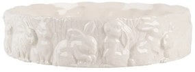Keramická servírovacia miska s králikmi Rabbit - Ø 20*5 cm