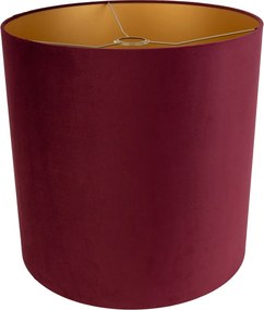 Zamatové tienidlo červené 40/40/40 so zlatým interiérom