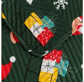 Prehoz na posteľ SANTA WINK, tmavozelený Rozmer: 220 x 240 cm