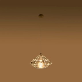 Závesné svietidlo Umberto, 1x biele drôtené tienidlo