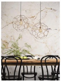 Hnedé závesné svietidlo s kovovým tienidlom ø 34 cm Marrakesh – it's about RoMi