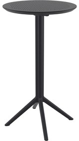 SKY FOLDING Ø60 sklopný barový stôl black