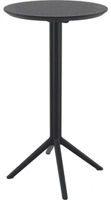 SKY FOLDING Ø60 sklopný barový stôl black