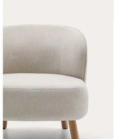 Krémové ženilkové kreslo Ulit – Kave Home