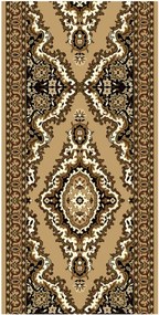 Alfa Carpets AKCIA: 100x80 cm s obšitím Behúň na mieru TEHERAN T-102 beige - šíre 80 cm