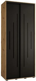 Skriňa 45 Canaris 12 100 artisan/čierna/čierna