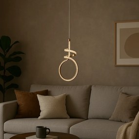 Toolight Toolight, LED závesné svietidlo, 24W, 4000K, G071-CP, zlatá, OSW-08669