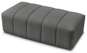 Tmavosivá podnožka z textílie buklé Annecy – Bobochic Paris