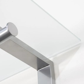 Kovový nástenný vešiak v striebornej farbe s poličkou Dutch – Spinder Design