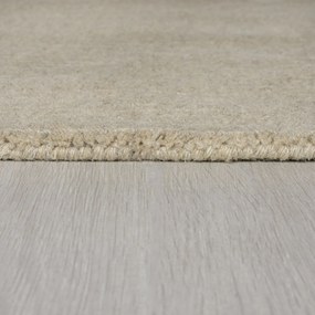 Flair Rugs koberce Kusový ručne tkaný koberec Tuscany Textured Wool Border Natural - 60x230 cm
