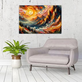 Obraz - Hory zalité slnkom (90x60 cm)