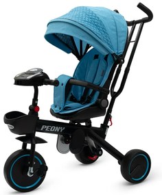 Detská trojkolka Baby Mix Peony EVA modrá