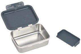 Antikorový desiatový box - Happy Prints midnight blue