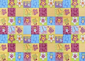 Koberce Breno Metrážny koberec BUTTERFLY 57, šíře role 400 cm, ružová, viacfarebná