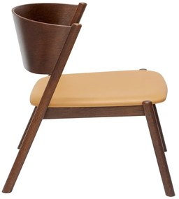 Tmavohnedé kreslo Oblique – Hübsch