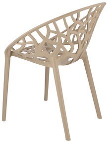Dekorstudio Balkónové sedenie ALBERO béžové - 2x stolička + 1x stôl