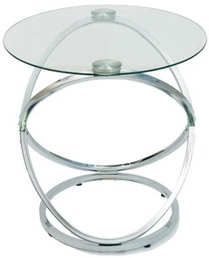 Konferenčný Stolík Pmc-24016 Chróm/Sklo