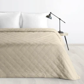 Dekorstudio Zamatový prehoz na posteľ LUIZ8 v béžovej farbe Rozmer prehozu (šírka x dĺžka): 170x210cm