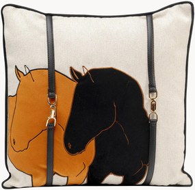 Zamatový vankúš Horse Date
