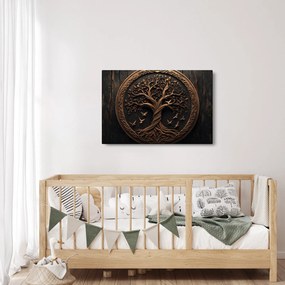 Obraz – Drevený strom života (90x60 cm)