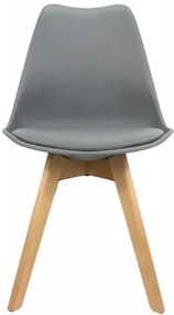 Jedálenská stolička SCANDI tmavo sivá - škandinávsky štýl