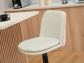Barová stolička Ravelianto (krémová + čierna). Vlastná spoľahlivá doprava až k Vám domov. 1136421