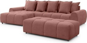 Podnožka v terakotovej farbe Albane – Ropez