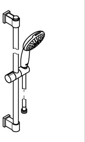 GROHE 26032001 - Sprchová súprava VITALIO START 110 600 mm lesklý chróm