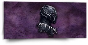 Sablio Obraz BLACK PANTHER z profilu Fialový hmlistý - 110x50 cm