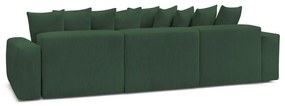 Zelená menčestrová rohová pohovka Voltaire – Bobochic Paris