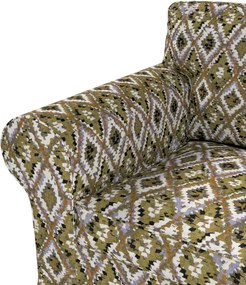 Poťah na kreslo Ektorp farba produktu viacfarebná látka zapletaná, vzorované