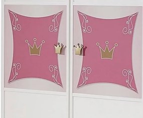 Detská šatníková skriňa Kate, 2-dverová