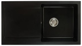 Kuchynský drez Adaxa (čierna) (s 1 otvorom pre batériu) (L). Vlastná spoľahlivá doprava až k Vám domov. 1066142